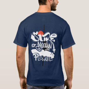Cool Retro Surf Brooklyn Peace  T-Shirt