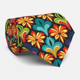 Cool retro tiled pattern tie