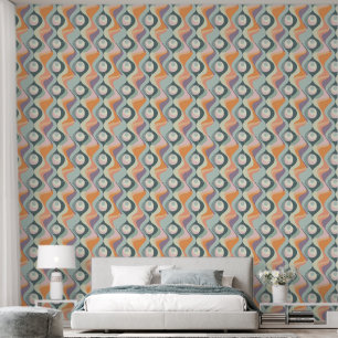 Cool retro tiled pattern wallpaper
