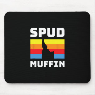 Cool Retro Travel Idaho Vacation Potatoes Spud Muf Mouse Mat