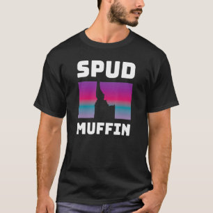 Cool Retro Travel Idaho Vacation Potatoes Spud Muf T-Shirt