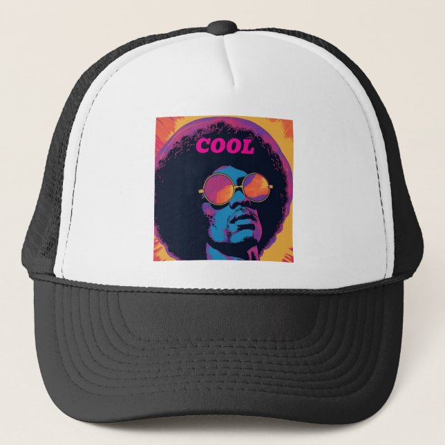 Cool/Retro Trucker Hat (Front)
