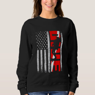 Cool Retro USA Flag SCUBA Diving Patriotic diver A Sweatshirt