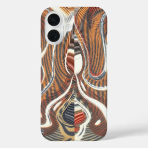 Cool Retro Vintage Aztec Hakuna Matata Colours iPhone 16 Case