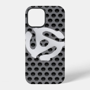 COOL Retro Vintage Chrome 45 spacer DJ Print iPhone 12 Case