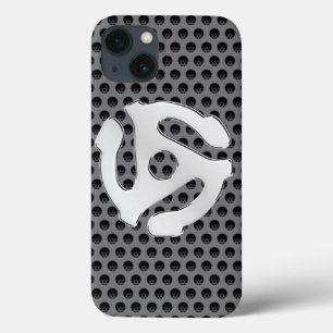 COOL Retro Vintage Chrome Like 45 spacer DJ Print iPhone 13 Case