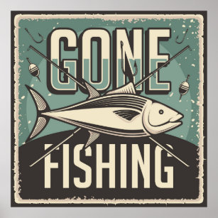 Vintage Fishing Posters & Prints