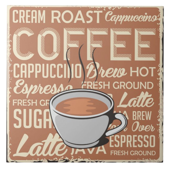 Cool retro vintage home bar business crafters tile (Front)