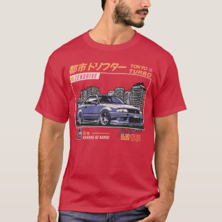Cool Retro Vintage Japanese JDM Tokyo Japan Drift  T-Shirt
