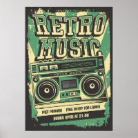 cool retro vintage music store