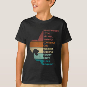 Cool Retro Vintage Style Scouting Law  T-Shirt