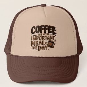 Cool retro word art coffee Trucker Hat 