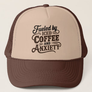 Cool retro word art coffee  trucker hat