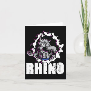 Cool Rhino Fitness Bodybuilding Weightlifting  Card