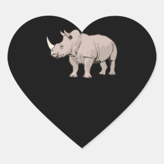 Cool Rhino Premium Heart Sticker