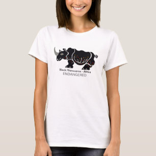 Cool  RHINOCEROS - Endangered animal graphic- T-Shirt
