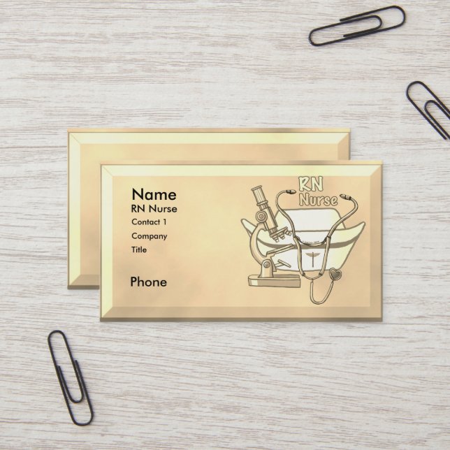 Cool RN Nurse  business cards (Front/Back In Situ)