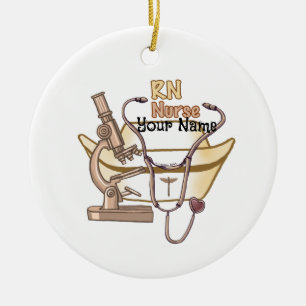 Cool RN nurse Ceramic Tree Decoration