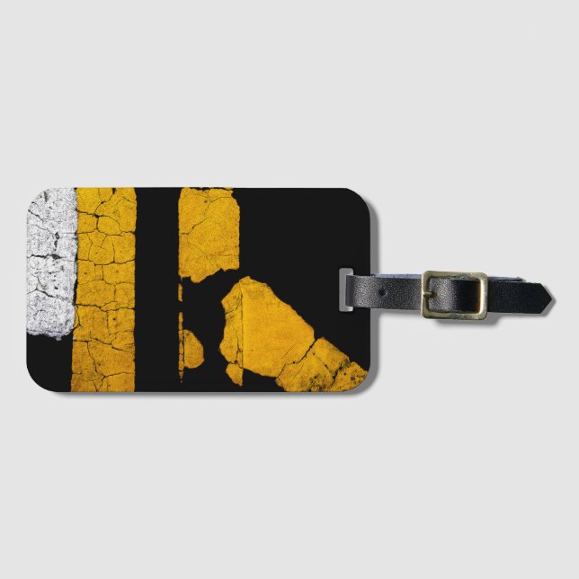 COOL Road Painted Line Luggage Tag (Front Horizontal)