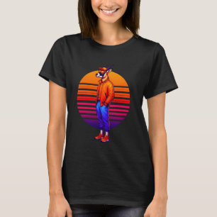 Cool Roan Antelope Modern Urban Style Sunset Retro T-Shirt