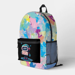 Cool Robot Hello+CTRL Tech Style Printed Backpack