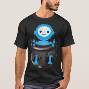 Cool Robot In Pocket Boys Technology Age Fans Robo T-Shirt