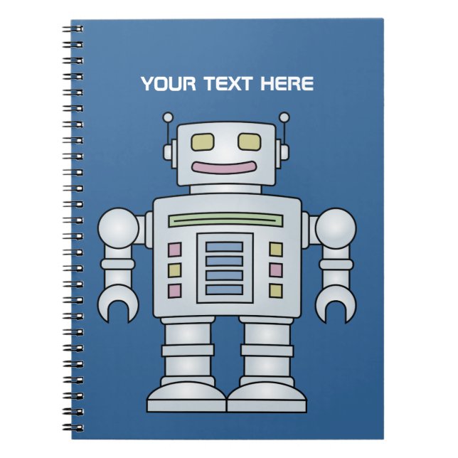 Cool Robot notebook | School supplies for kids (Front)