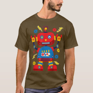 Cool Robotics Engineer Robot Kids  T-Shirt
