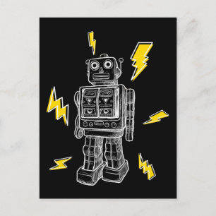 Cool Robotics Kids Robot Postcard