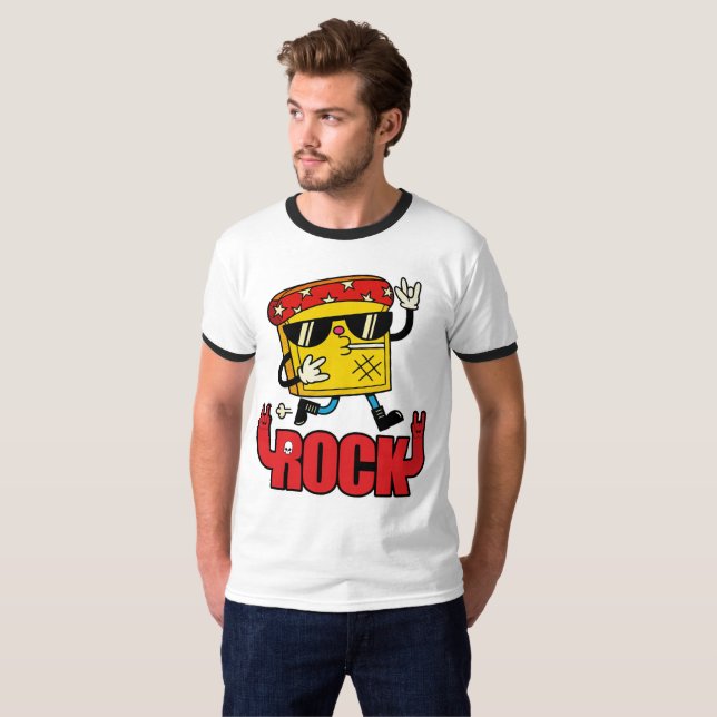 Cool Rock And Roll Music  T-Shirt (Front Full)