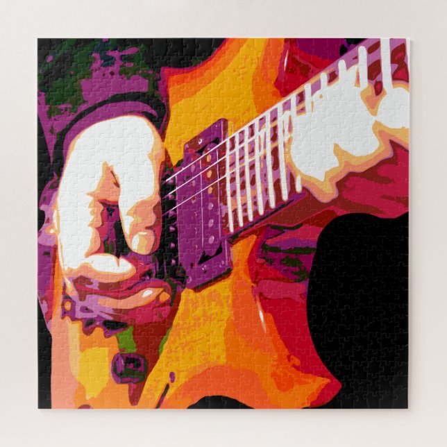 Cool Rock And Roll Theme Jigsaw Puzzle (Horizontal)