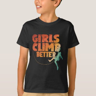 Cool Rock Climber Art For Women Girls Indoor Rock T-Shirt