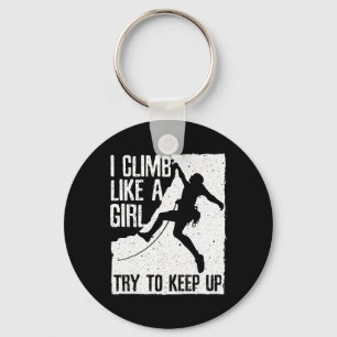 Cool Rock Climbing Design For Women Girls Kids Cli Key Ring