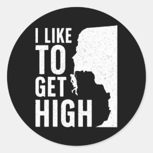 Cool Rock Climbing For Men Women Kids Mountain Roc Classic Round Sticker