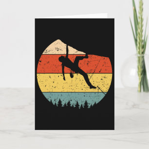 Cool Rock Climbing For Men Women Mountain Climber Card