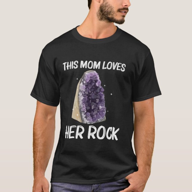 Cool Rock For Design Mum Women Rock Collecting Geo T-Shirt (Front)