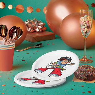 Cool Rock Star Guitarist Fun Musician  Paper Plate