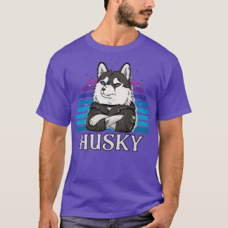 Cool Rocker Husky Dog Lover  T-Shirt