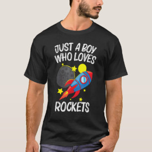 Cool Rocket For Boys Men Kids Rockets Space Ship S T-Shirt