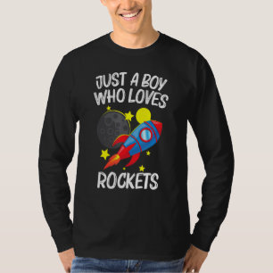 Cool Rocket For Boys Men Kids Rockets Space Ship S T-Shirt