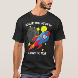 Cool Rocket For Men Women Kids Rockets Space Ship T-Shirt