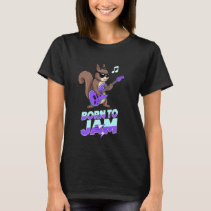 Cool Rockstar Squirrel T-Shirt