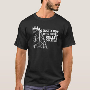 Cool Roller Coaster For Boys Kids Amusement Park T T-Shirt