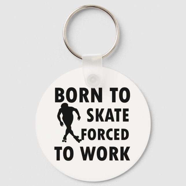 Cool Roller Skate Designs Key Ring (Front)