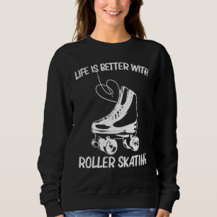 Cool Roller Skating For Men Women Retro Disco Derb Sweatshirt