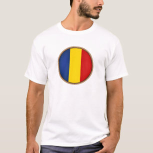 Cool Romania Flag Seal T-Shirt