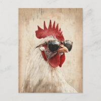 Cool Rooster in Sunglasses Illustration