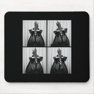 Cool Rooster Wearing Sungles Funny Photobooth Chic Mouse Mat