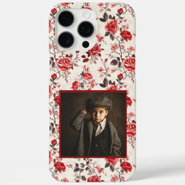 Cool Rose Customisable Name Iphone Case For Moms (Back)