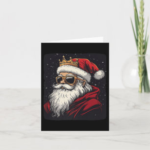 Cool Royal Santa Claus Outfit With Crown For Boys  Card